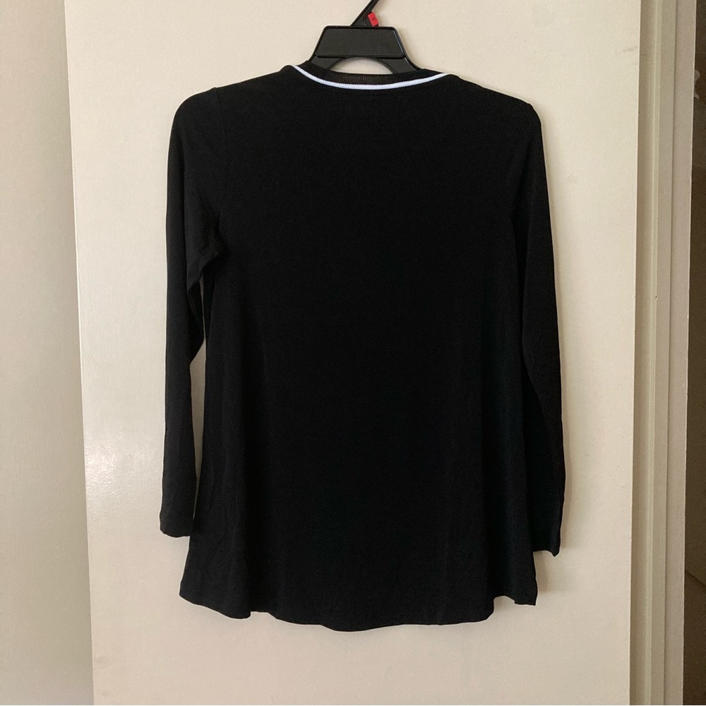 Susan Graver Long sleeved Blouse | Color Black | Size S | New no Tags - Picture 5 of 9
